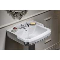 Aqualine ANTIK keramické umyvadlo, 58x47 cm, bílá AK102
