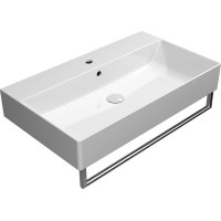 GSI KUBE X keramické umyvadlo 80x47cm, broušená spodní hrana, bílá ExtraGlaze 94229111