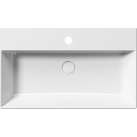 GSI KUBE X keramické umyvadlo 80x47cm, broušená spodní hrana, bílá ExtraGlaze 94229111