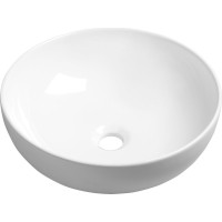 Sapho RONDANE keramické umyvadlo na desku Ø 41 cm, bílá AR435