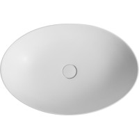Sapho THIN umyvadlo na desku, Rockstone, 60x40 cm, bílá mat WN893