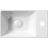 GSI KUBE X keramické umývátko 40x23cm, pravé/levé, bílá ExtraGlaze 9484111