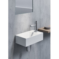 GSI KUBE X keramické umývátko 40x23cm, pravé/levé, bílá ExtraGlaze 9484111