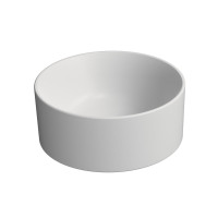 GSI KUBE X keramické umyvadlo na desku, průměr 32cm, bílá mat 943509