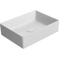 GSI KUBE X keramické umyvadlo na desku, 50x37cm, bílá mat 942909
