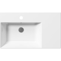 GSI KUBE X keramické umyvadlo 80x47cm, s odkládací plochou vpravo, bílá ExtraGlaze 9456111