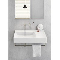 GSI KUBE X keramické umyvadlo 80x47cm, s odkládací plochou vpravo, bílá ExtraGlaze 9456111