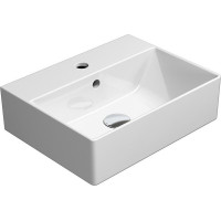 GSI KUBE X keramické umyvadlo 45x35cm, broušená spodní hrana, bílá mat 94859109