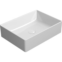 GSI KUBE X keramické umyvadlo na desku, 50x37cm, bílá ExtraGlaze 942911