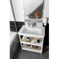 Aqualine ZUNO 75 keramické umyvadlo nábytkové 75x45cm, bílá 9075