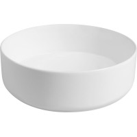 Isvea INFINITY ROUND keramické umyvadlo na desku, průměr 36cm, bílá mat 10NF65036-2L