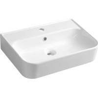 Isvea SISTEMA U keramické umyvadlo 55x38cm, bílá 10PL53055