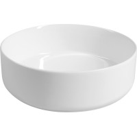 Isvea INFINITY ROUND keramické umyvadlo na desku, průměr 36cm, bílá 10NF65036