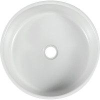 Sapho PRIORI keramické umyvadlo na desku, Ø 41 cm, bílá s modrým vzorem PI027
