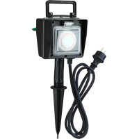 Solight zahradní sloupek IP44, 2 zásuvky + časový spínač, gumový kabel 1,5m