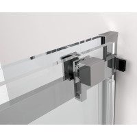 Polysan THRON LINE SQUARE sprchové dveře 1300 mm, hranaté pojezdy, čiré sklo TL5013-5002