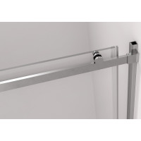 Polysan THRON LINE ROUND sprchové dveře 1500 mm, kulaté pojezdy, čiré sklo TL5015-5005