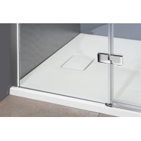 Polysan FORTIS LINE čtvercový sprchový kout 1500x1500 mm, rohový vstup FL1115LFL1115R