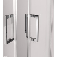 Polysan THRON LINE ROUND obdélníkový sprchový kout 1000x800mm, kulaté pojezdy, rohový vstup TL2080-5005
