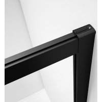 Gelco SIGMA SIMPLY BLACK čtvercový sprchový kout 900x900 mm, rohový vstup, Brick sklo GS2490B-02
