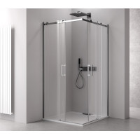Polysan THRON LINE SQUARE obdélníkový sprchový kout 900x800mm, hranaté pojezdy, rohový vstup TL2980-5002