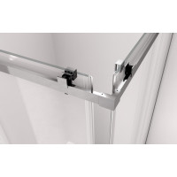 Polysan THRON LINE SQUARE čtvercový sprchový kout 800x800mm, hranaté pojezdy, rohový vstup TL2880-5002