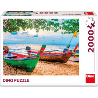 DINO Puzzle Rybářské loďky 2000 dílků
