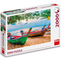 DINO Puzzle Rybářské loďky 2000 dílků