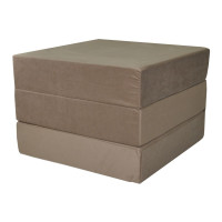 Rozkládací molitanová matrace ITAKA 195x65x15 cm - cappuccino