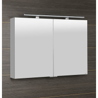 Sapho MIRRÓ galerka s LED osvětlením, 100x70x16cm, bílá MC100-0030