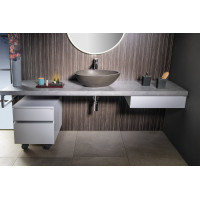 Sapho AVICE skříňka na kolečkách, 2x zásuvka 45x57x48, 5cm, bílá AV063-3030