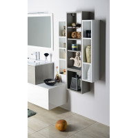 Sapho ESPACE otevřená policová skříňka 20x94x22cm, dub stříbrný ESC130-1111