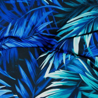 Oboustranný voděodolný sedací polštář do závěsného křesla 130 cm- Blue Passion/černý