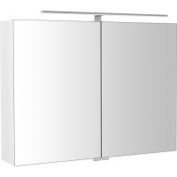 Sapho RIWA galerka s LED osvětlením, 81x70x17cm, bílá lesk RIW080-0030