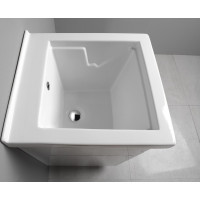 Aqualine Keramická výlevka, 45x50cm, s přepadem WH118