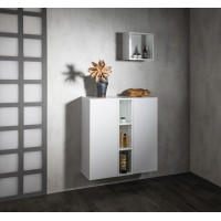 Sapho ESPACE otevřená policová skříňka 20x94x22cm, dub stříbrný ESC130-1111