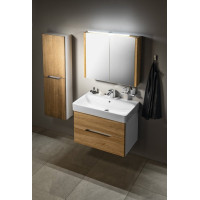 Sapho MEDIENA umyvadlová skříňka 77x50, 5x49cm, bílá mat/dub natural MD082