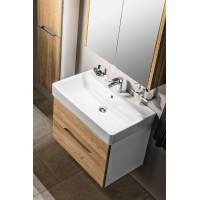 Sapho MEDIENA umyvadlová skříňka 77x50, 5x49cm, bílá mat/dub natural MD082