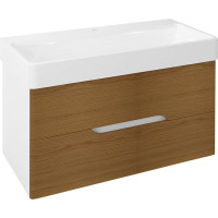 Sapho MEDIENA umyvadlová skříňka 96, 5x50, 5x48, 5cm, bílá mat/dub natural MD102