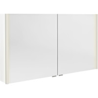 Sapho ALIX galerka s LED osvětlením, 2x dvířka, 126x70x17, 5cm, bílá AX126-0030