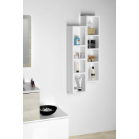 Sapho ESPACE otevřená policová skříňka 20x94x22cm, dub stříbrný ESC130-1111