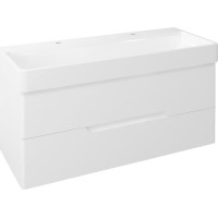 Sapho MEDIENA umyvadlová skříňka 117x50, 5x48, 5cm, bílá mat/bílá mat MD120