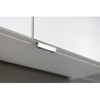 Sapho RIWA galerka s LED osvětlením, 3x dvířka, 121x70x17cm, bílá lesk RIW120-0030