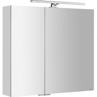 Sapho MIRRÓ galerka s LED osvětlením, 80x70x16cm, bílá MC080-0030