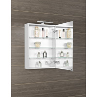 Sapho MIRRÓ galerka s LED osvětlením, 50x70x16cm, levá/pravá, bílá MC050-0030