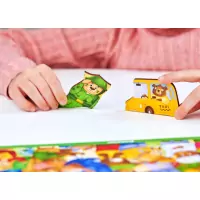 WOODLIKA Dřevěné puzzle Medvědi ve světě povolání 30 dílků