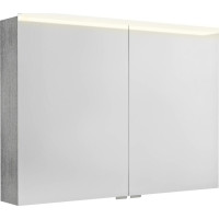 Sapho LINEX galerka s LED osvětlením, 100x70x15cm, dub stříbrný LX100-0011