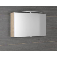 Sapho CLOE galerka s LED osvětlením 80x50x18cm, jilm bardini CE080-0013