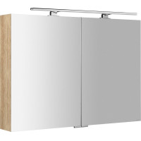 Sapho MIRRÓ galerka s LED osvětlením, 100x70x16cm, dub alabama MC100-0022