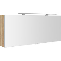 Sapho CLOE galerka s LED osvětlením 120x50x18cm, dub alabama CE120-0022